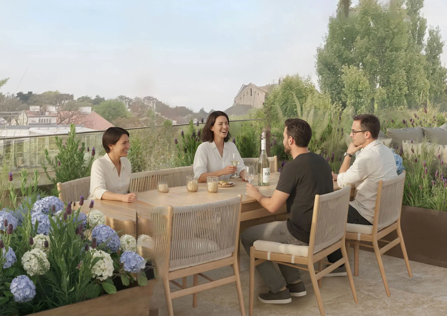 Terrasse der Maisonette Top 09