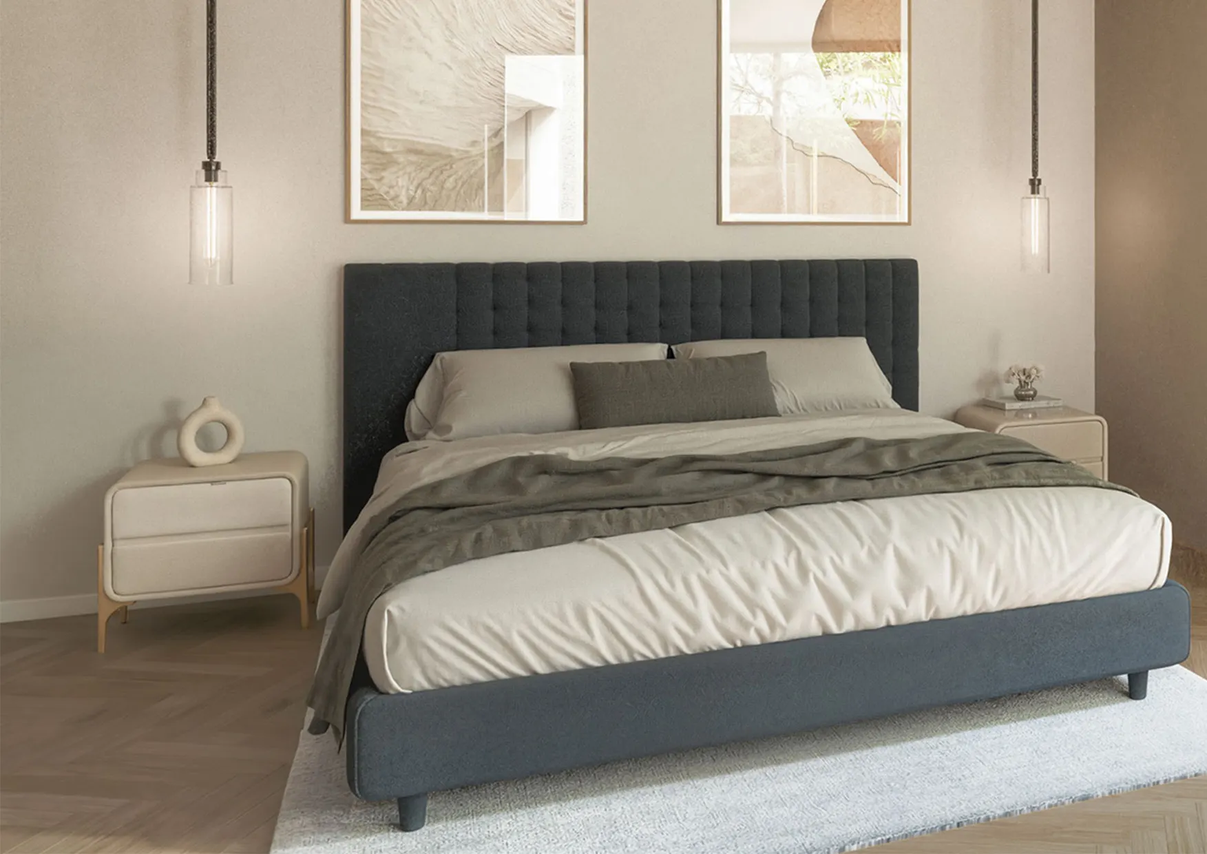 Schlafzimmer zur Hofseite